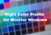 Right Color Profile for Monitor Windows