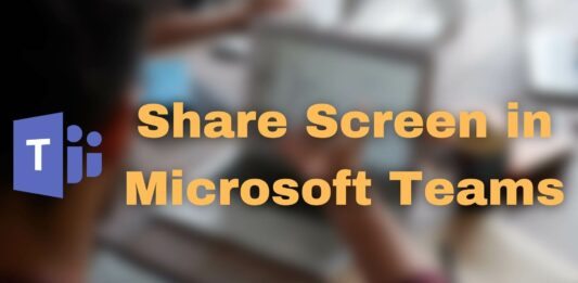 Share Screen in Microsoft Teams