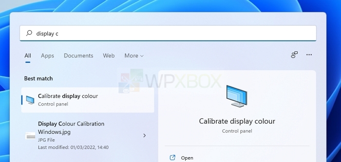 calibrate display color Windows