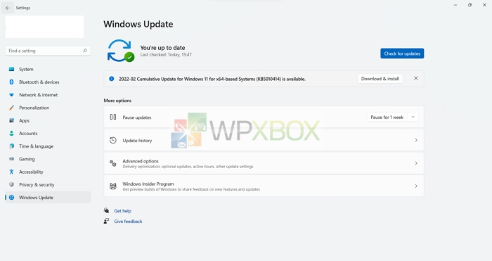Check if an update is available for Windows
