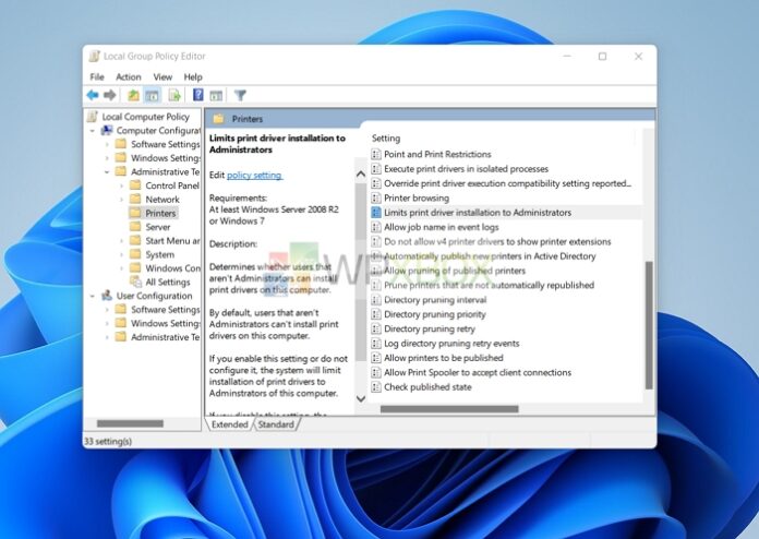 group policy turn on file and printer sharing windows 10