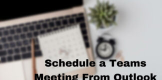 Schedule a Teams Meeting From Outlook