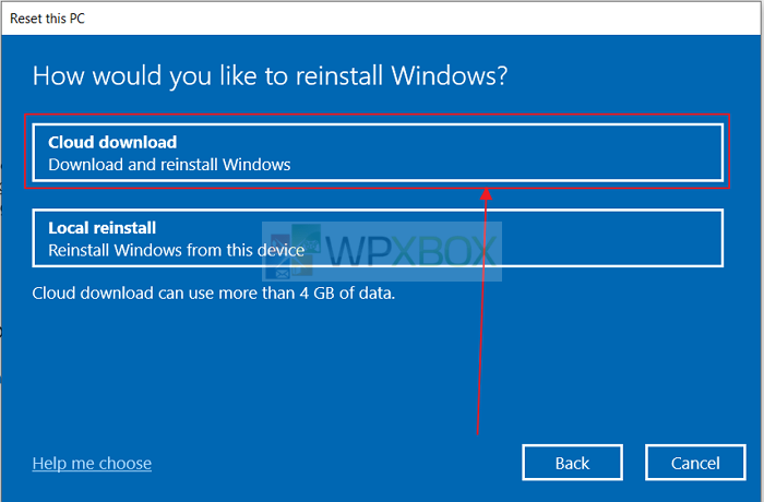 Resetting Windows PC Using Cloud Reset