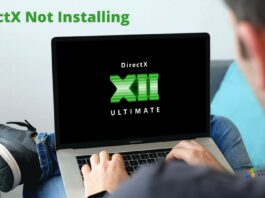 DirectX Not Installing on Windows