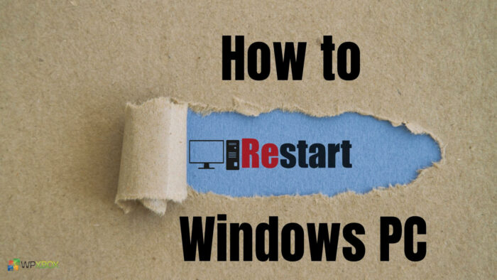How to Restart Windows PC