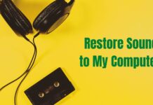 Restore Sound to My Computer