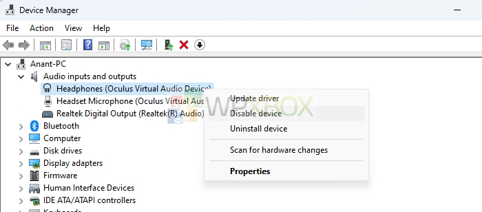 Enable Microphone Device Manager Windows