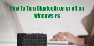 How To Turn Bluetooth on or off on Windows PC