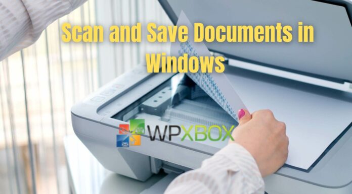 Scan and Save Documents in Windows