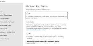 Smart App Control Windows