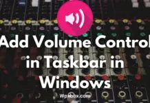 Add Volume Control in Taskbar in Windows