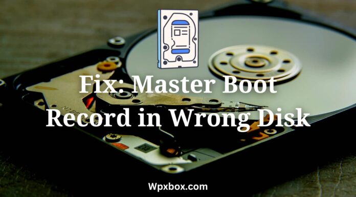 Fix Master Boot Record in Wrong Disk