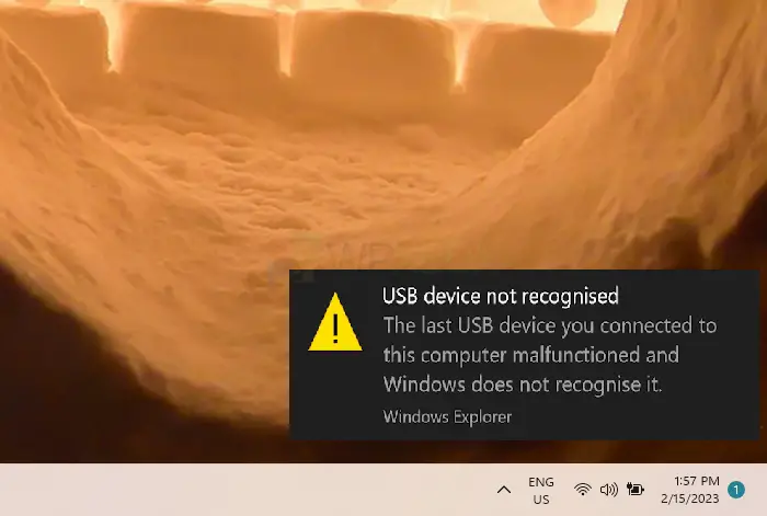 USB Devices not recognized