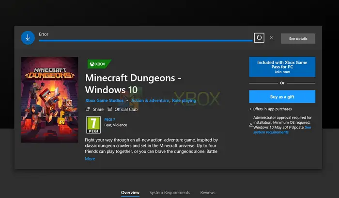 error 0x8007001f Microsoft store