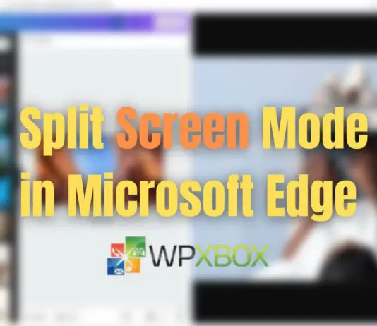Split Screen Mode in Microsoft Edge