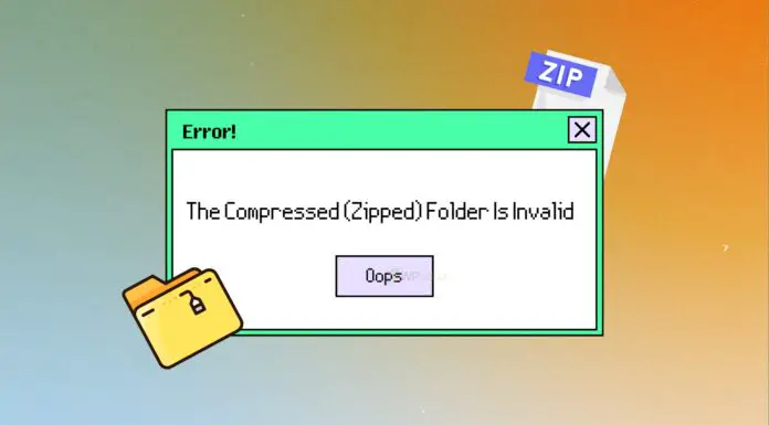 The Compressed (Zipped) Folder Is Invalid