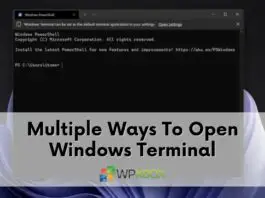 Multiple Ways To Open Windows Terminal