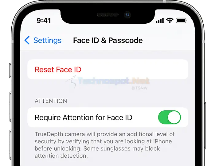 Remve Face ID iPhone