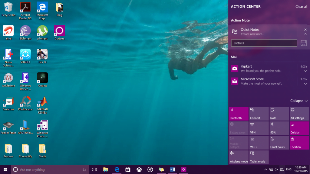 How to Disable Action Center in Windows 11/10