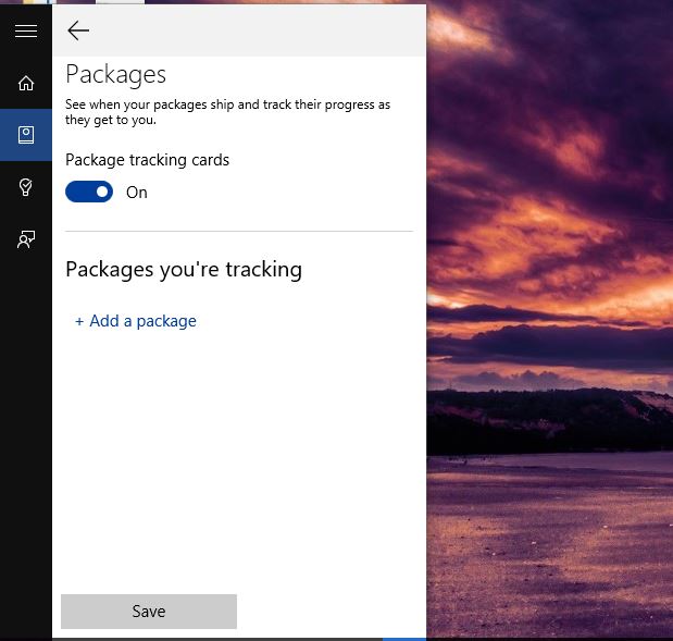 Add Packages to Cortana