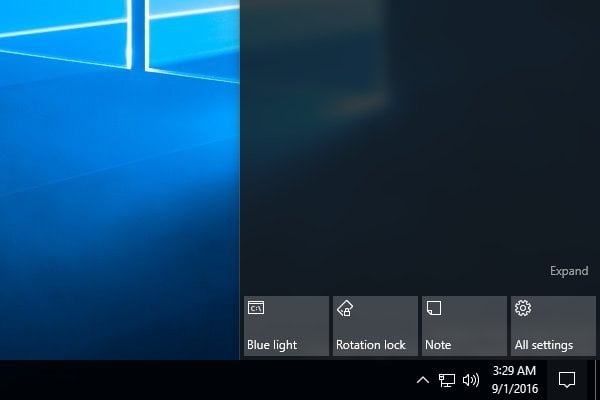 Blue Light on Windows 10