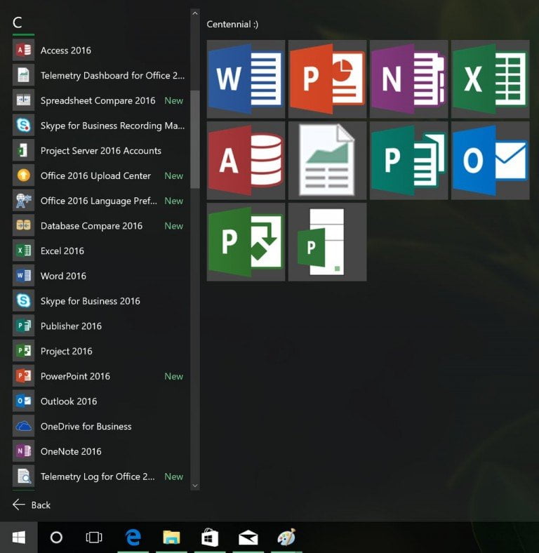 install office 2016 preview on windows 10