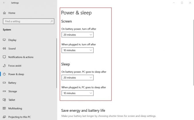 How to Change Power and Sleep Settings in Windows 11/10