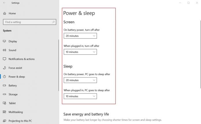 How to Change Power and Sleep Settings in Windows 11/10