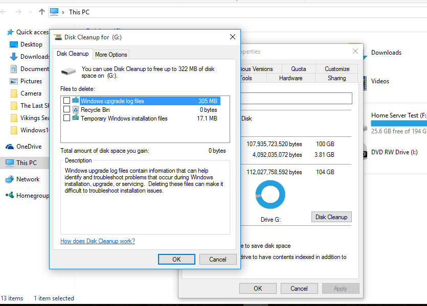 Clean Up old Windows Installtion