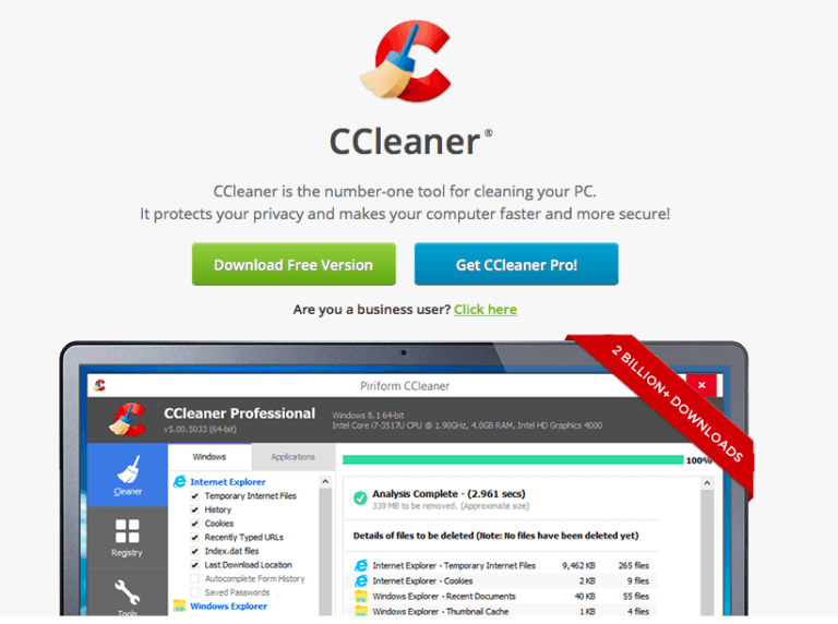 CCleaner Software unknowingly Distributed Malware for a month, Time to ...