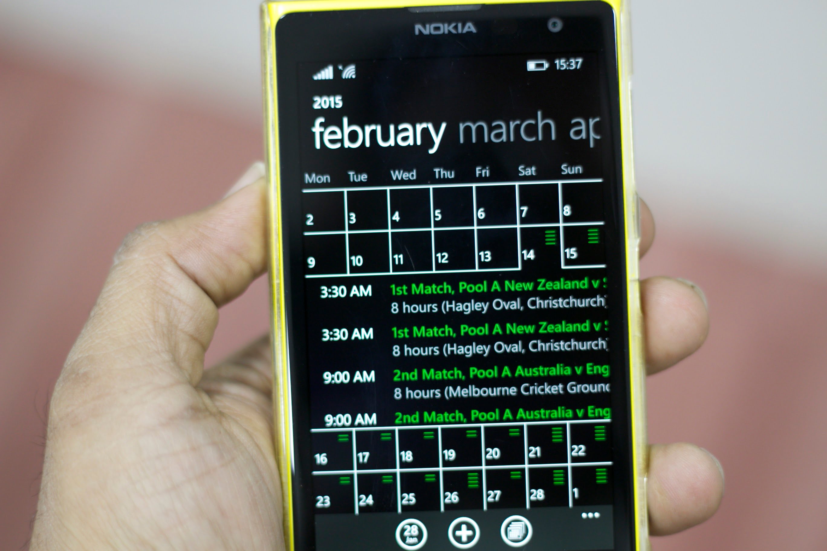 Import Track All World Cup 2015 Cricket Matches on your Windows Phone Import Track All World Cup 2015 Cricket Matches on your Windows Phone