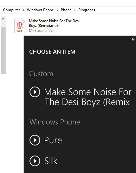 Custom Ringtone in Windows Phone