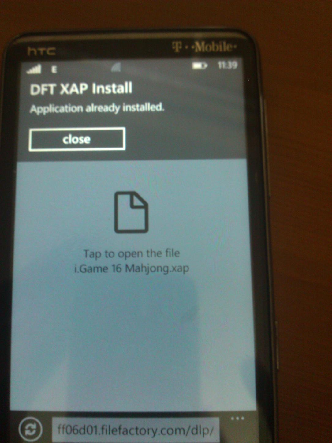 dft windows installer for htc hd2