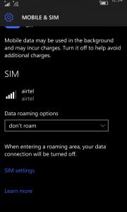 Data Speed Settings Windows 10 Mobile 2