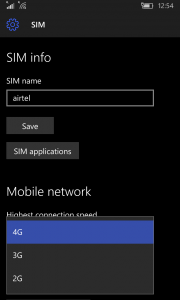 Data Speed Settings Windows 10 Mobile 3