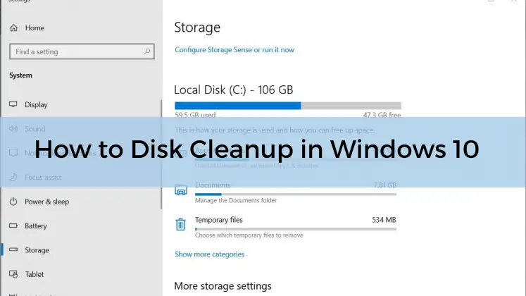 disk cleanup stuck on previous windows installations