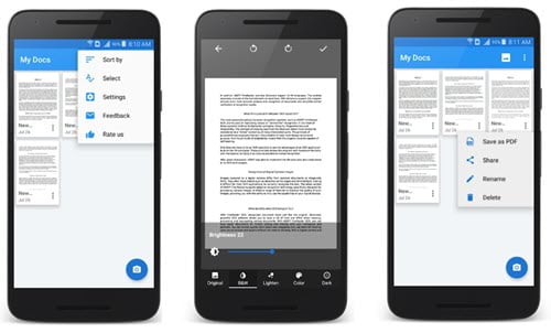 Best CamScanner Alternatives for Android for Scanning Documents