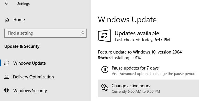 Install Windows 10 v2004