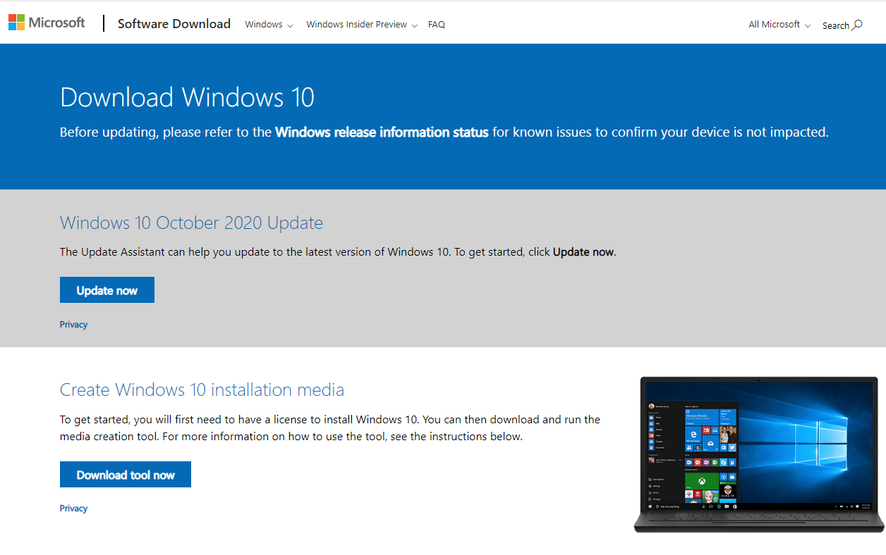 download windows update assistant