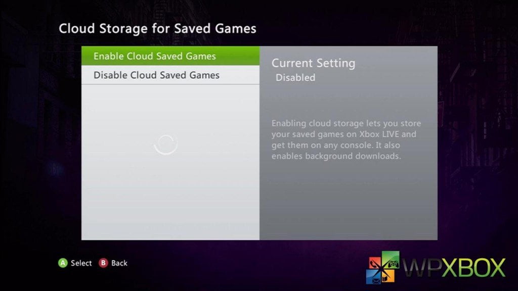 Setup Cloud Storage for Xbox 360 Game Saves and Live Profiles