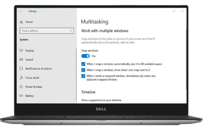 Use Snap Assist to Split Windows for Multitasking