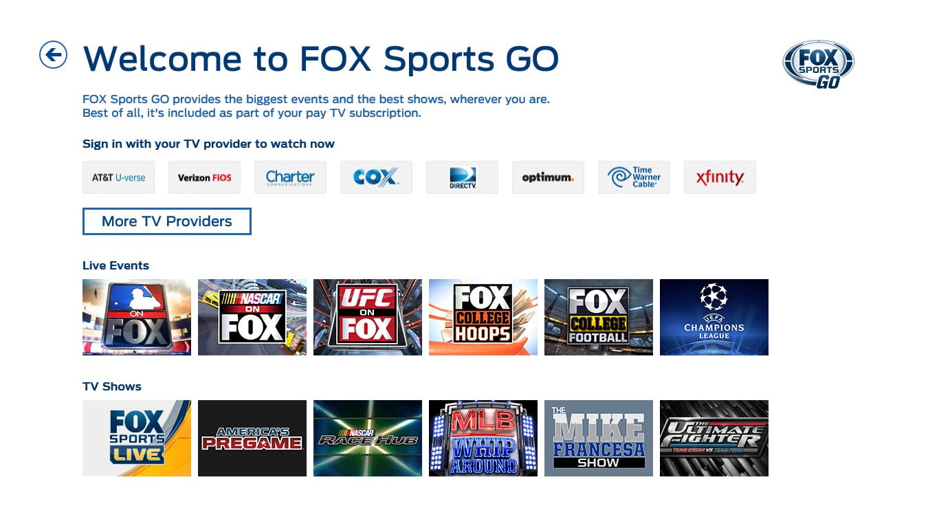 Download Fox Sports Go for Windows 10