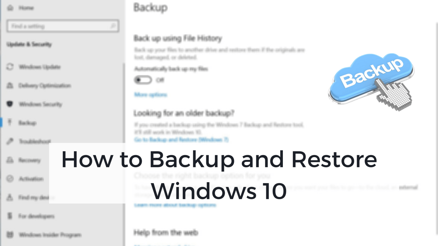 How To Backup And Restore Windows 11 10 Multiple Ways