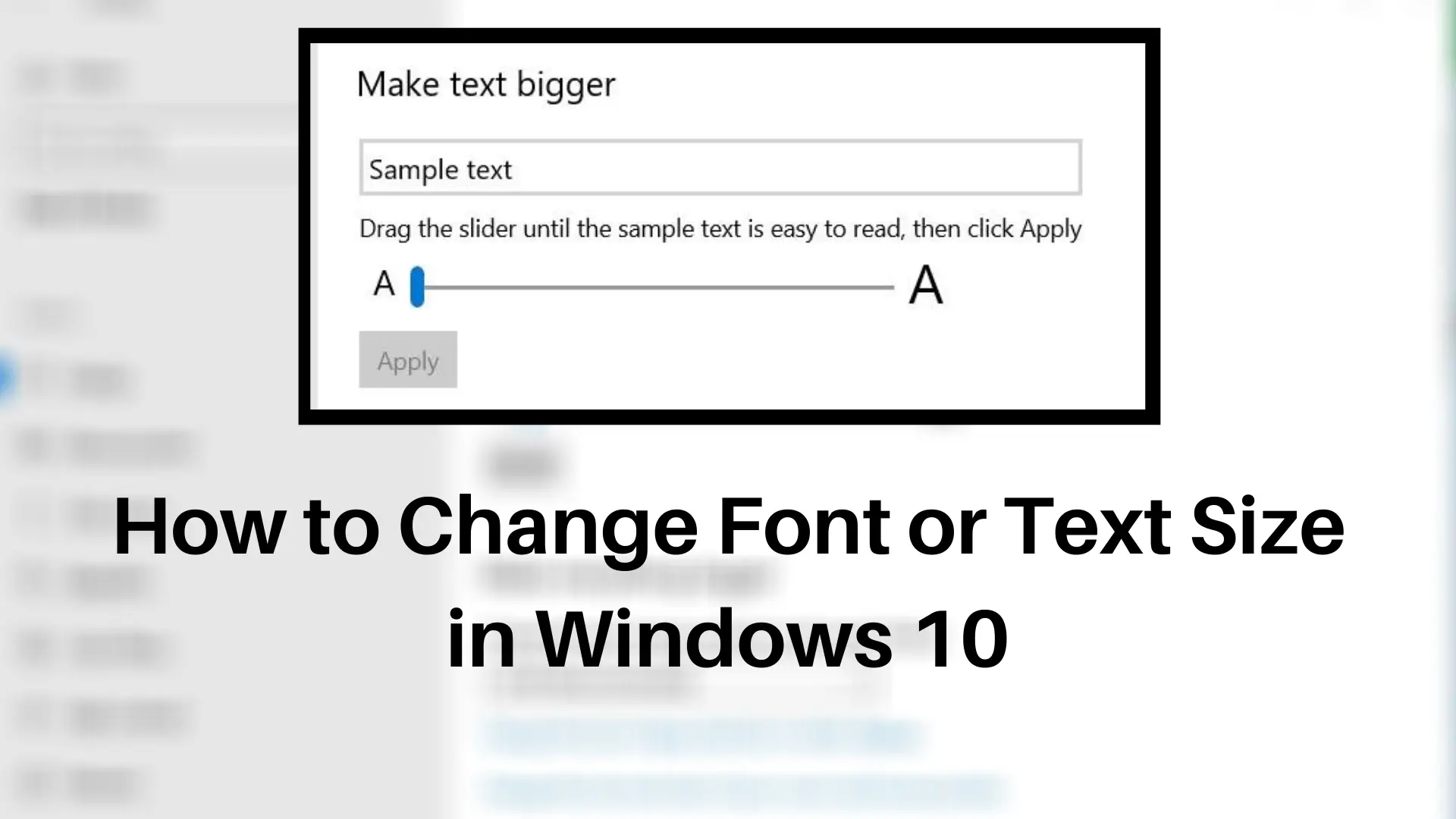 How To Change The Font Size In Windows Mobile Legends