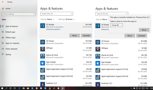 How to Move Apps in Windows 10