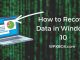 How to Recover Data in Windows