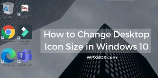 How to change Desktop Icon Size in Windows 10