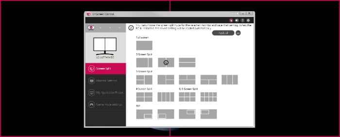 lg onscreen control windows