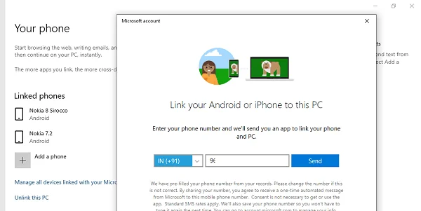 How to Send and Receive Text Messages from Windows 10 PC