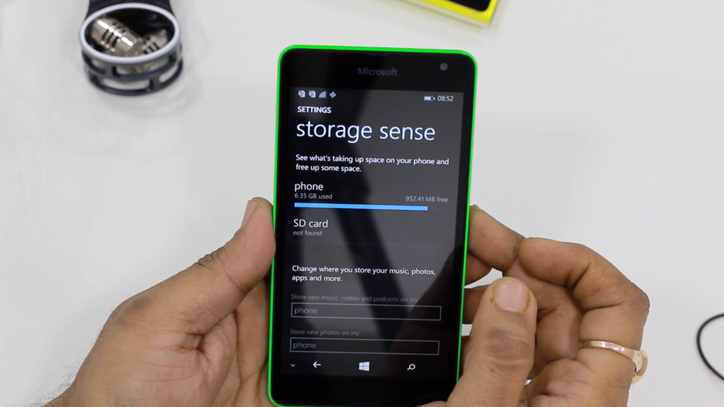 Lumia 535 Storage Sense